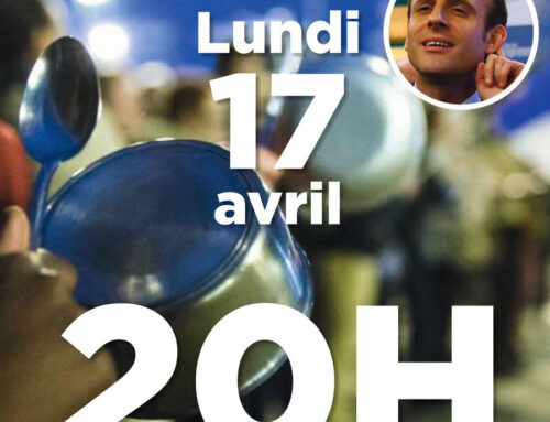 Soutenir les appels aux casseroles ce 17 avril à 20h00